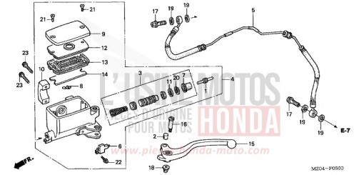 CLUTCH MASTER CYLINDER GL1500C2 de 2002